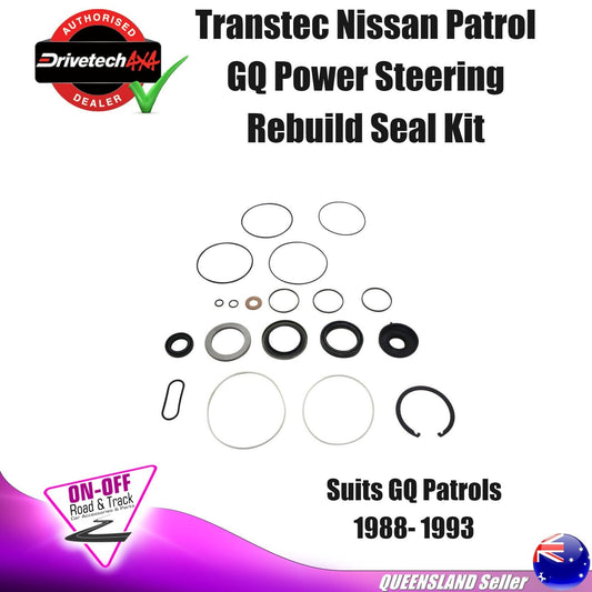 Transtec Power Steering Box Rebuild seal kit for Early Nissan Patrol GQ 88-93