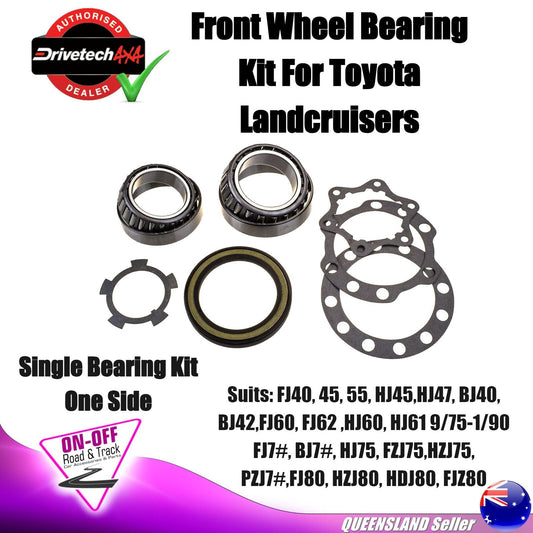 Drivetech 4x4 DT-WBK3CDLS -  Front Wheel Bearing Kit For Toyota Landcruisers