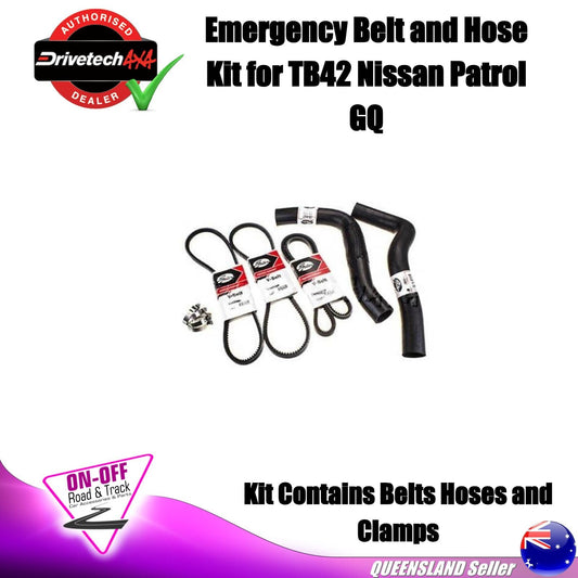 Drivetech 4x4 DT-BHK11 - Emergency Belt and Hose Kit for TB42 Nissan Patrol GQ