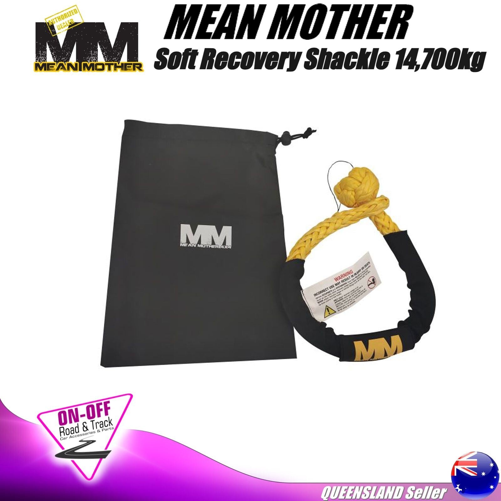 Mean Mother  MMSHK - Recovery Soft Shackle 14700kg with Sleeve