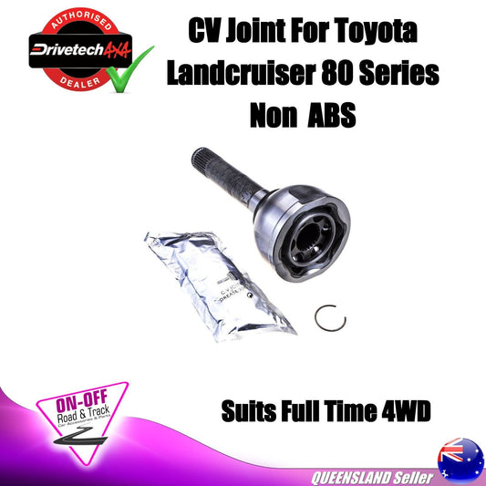 Drivetech 4X4 083-049083 - CV Joint For Toyota Landcruiser 80 Series Non ABS