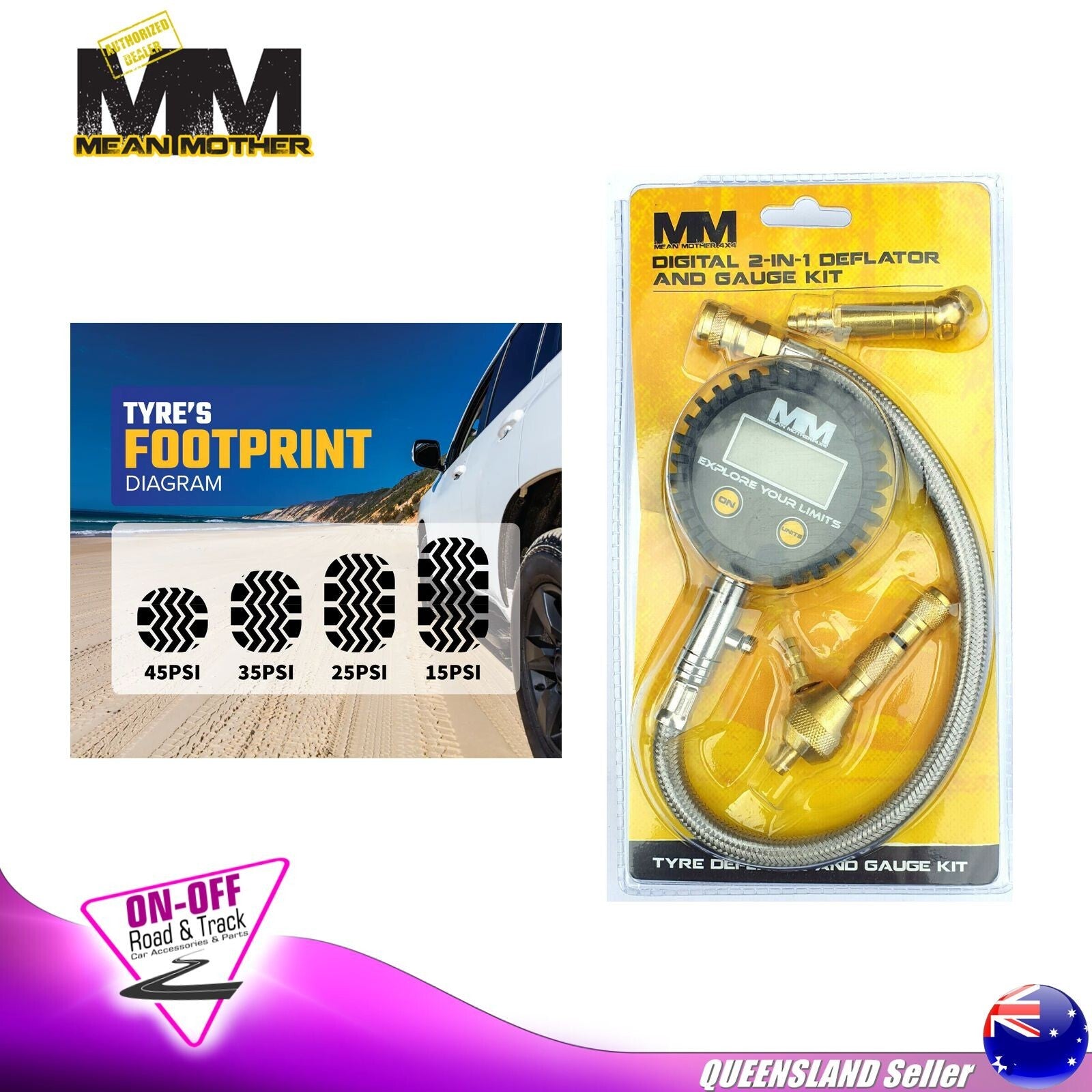 Mean Mother MMDK02 - Digital 2-in-1 Deflator and Gauge Kit