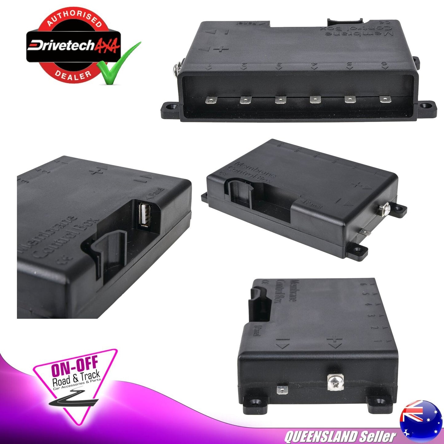 DRIVETECH 4X4 Compact 6 Way Touch Switch Panel with Bluetooth App Control