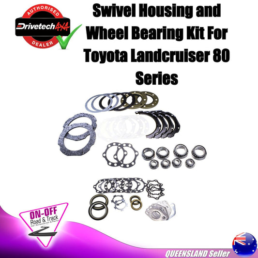 Drivetech 4x4 Swivel Hub and Wheel Bearing Kit for Toyota Landcruiser 80 Series