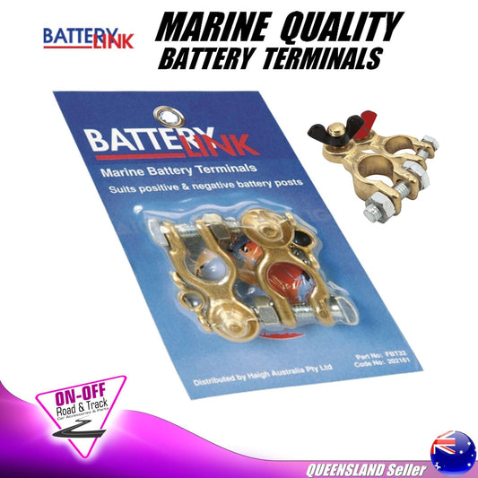 Battery Link Battery Terminals Pair FBT32 - Universal Marine Application