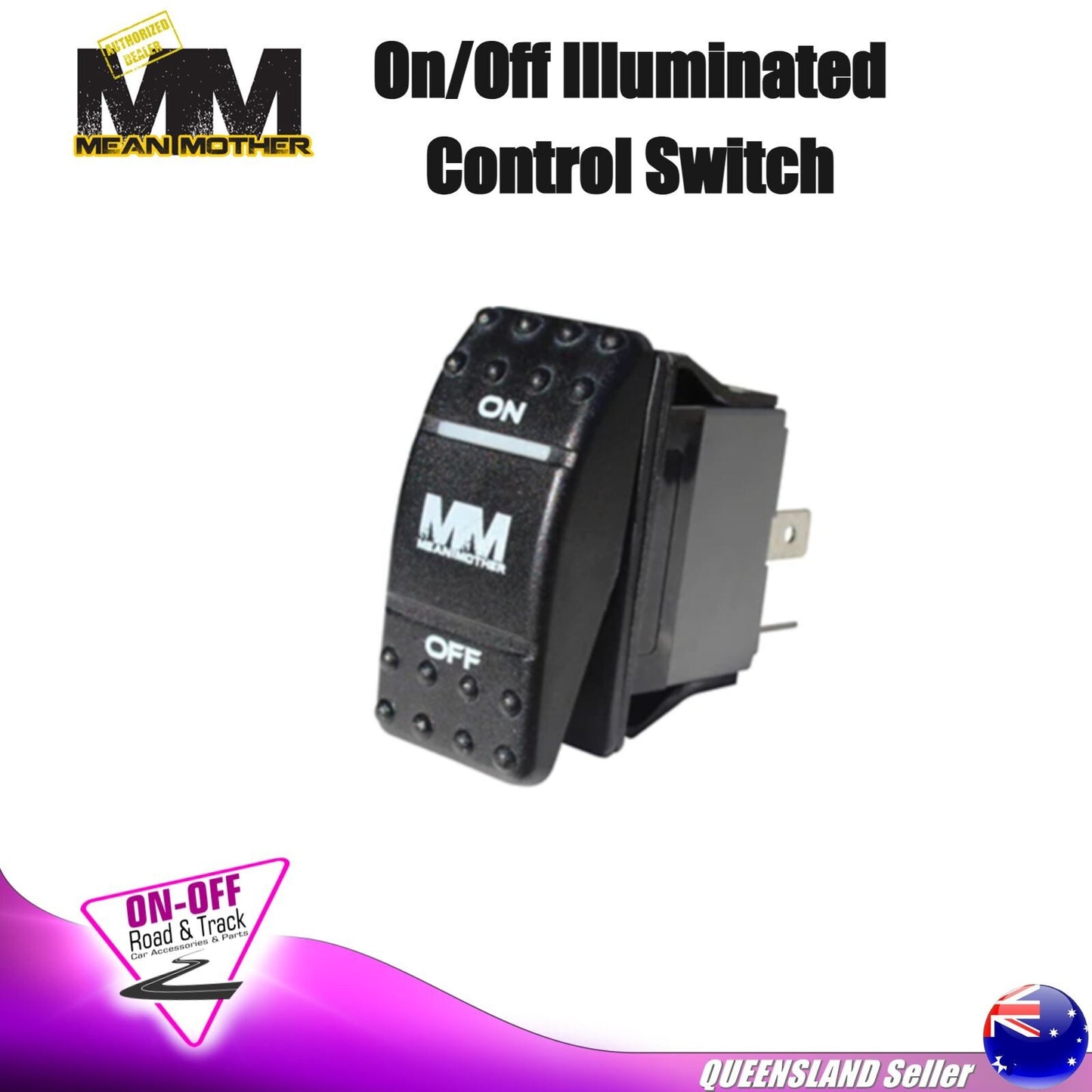 Mean Mother MMSW01 - 12V 25Amp  ON OFF - Illuminated Control Switch