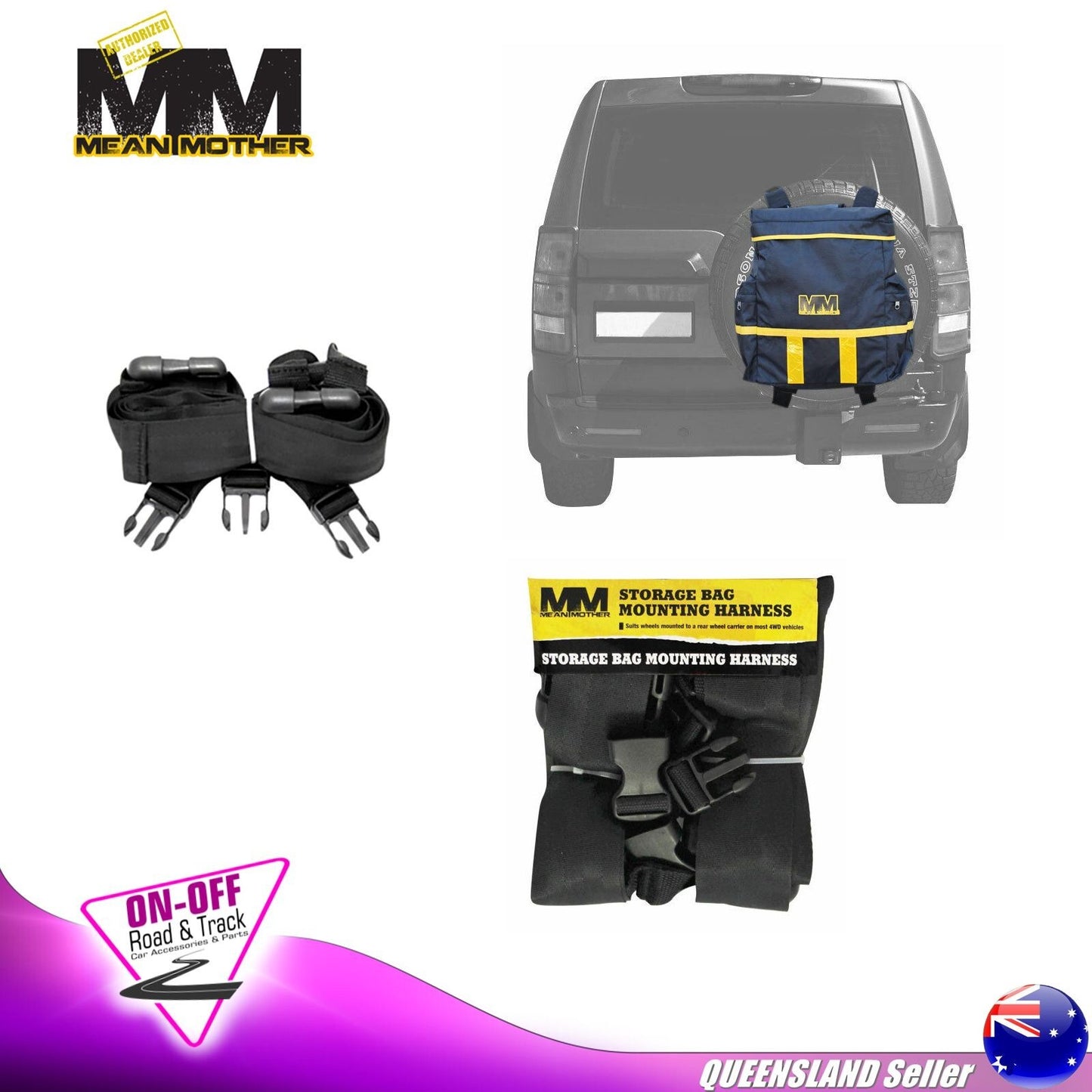 Mean Mother MMSBH01 - Storage Bag Mounting Harness (Harness Only)