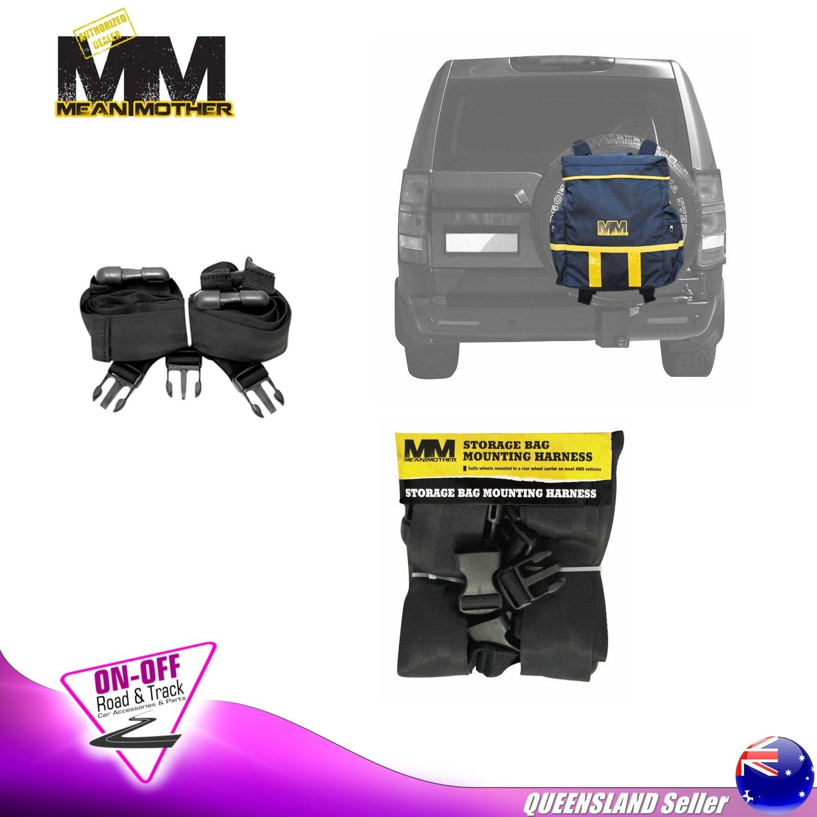 Mean Mother MMSBH01 - Storage Bag Mounting Harness (Harness Only)
