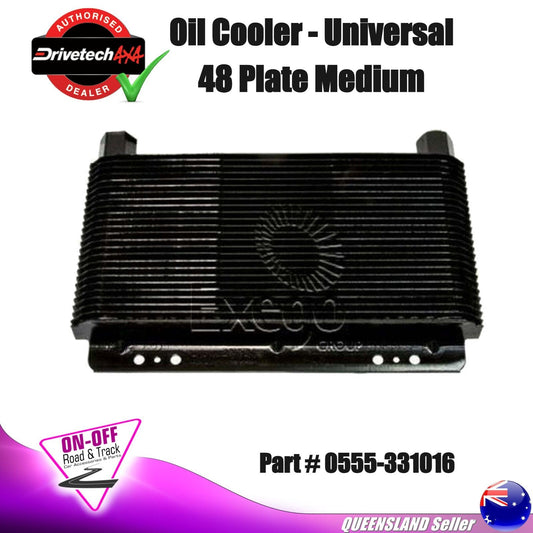 Drivetech 0555-331016 Engine Oil Cooler - Universal 48 Plate Medium
