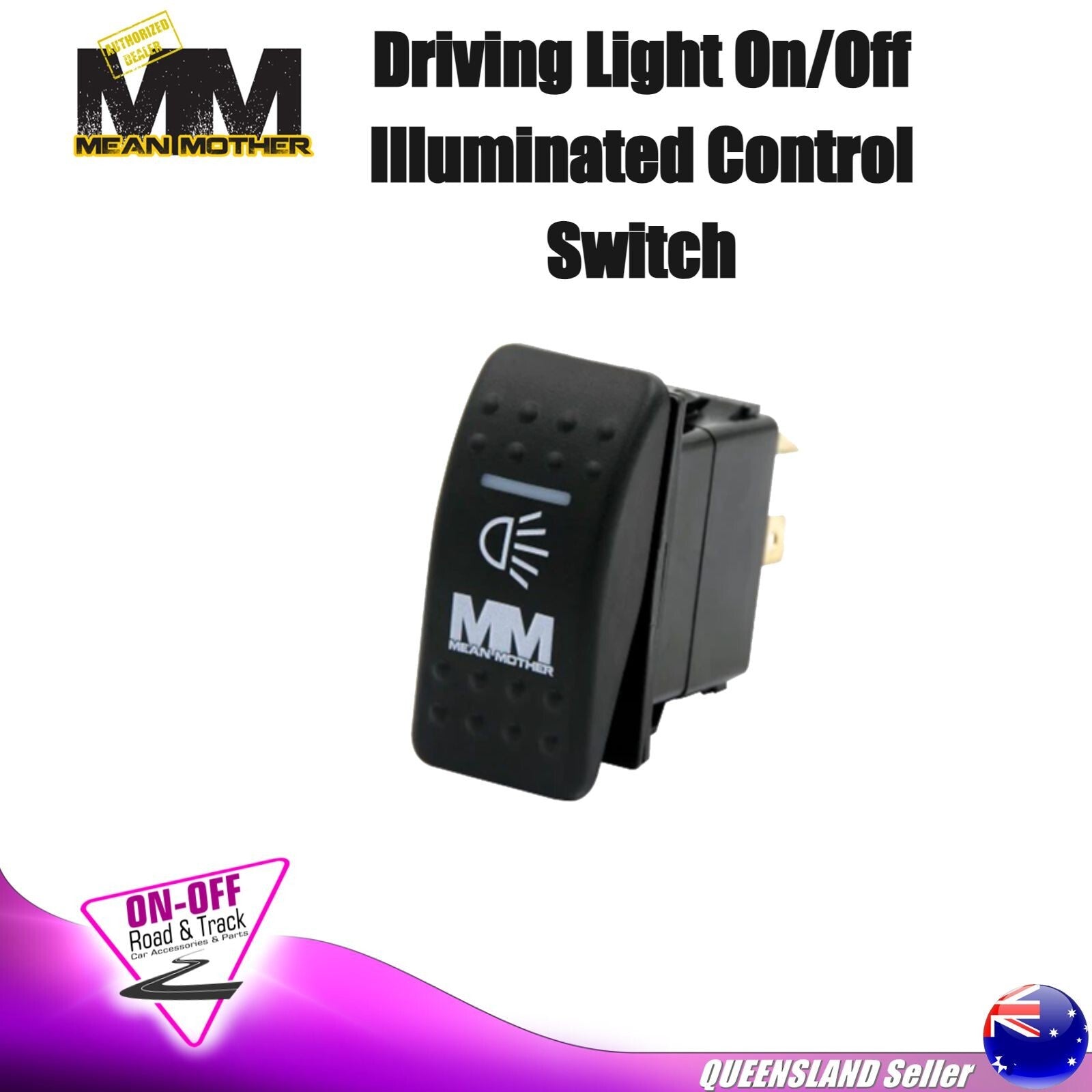 Mean Mother MMSW03 - 12V 25Amp ON OFF Illuminated Light Switch