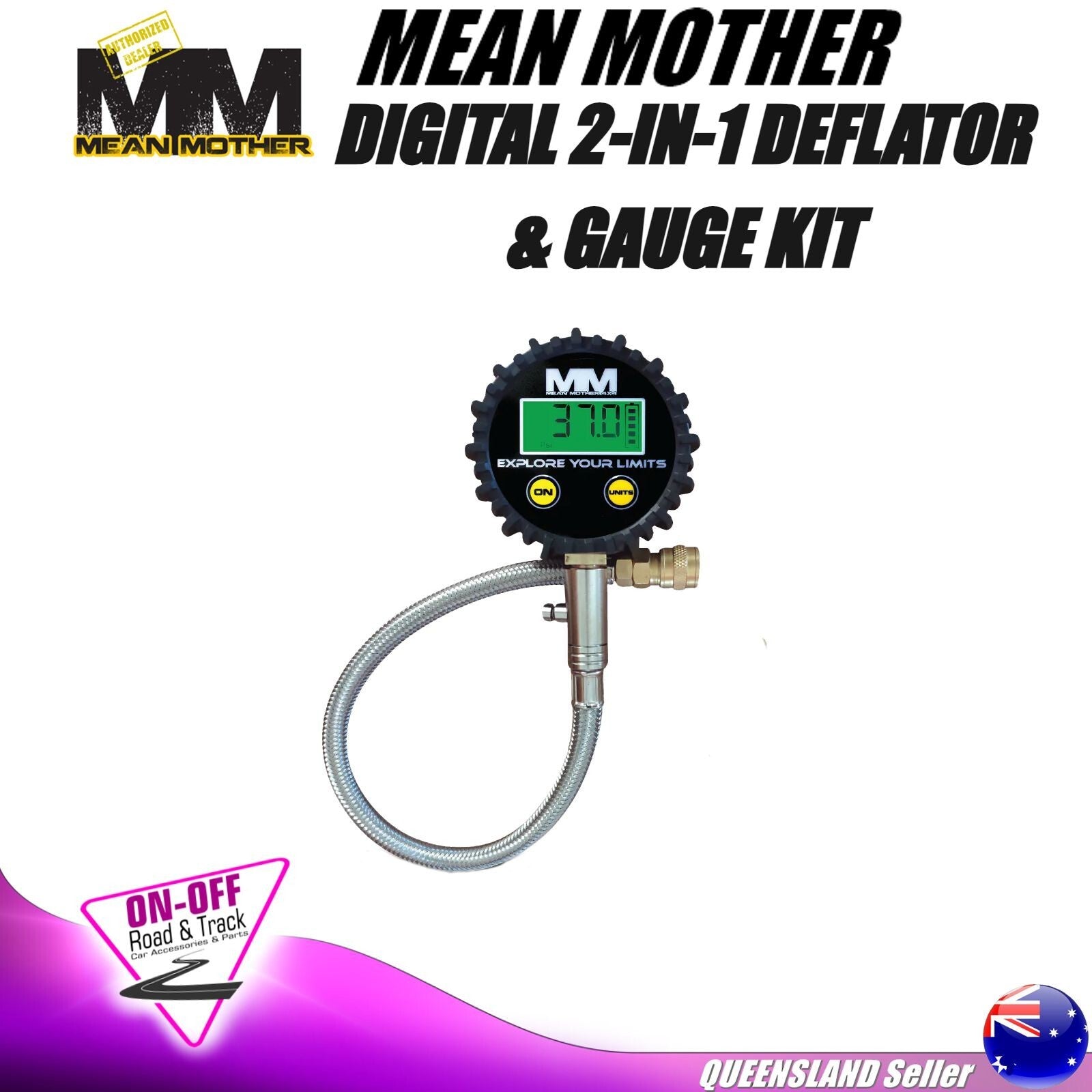 Mean Mother MMDK02 - Digital 2-in-1 Deflator and Gauge Kit
