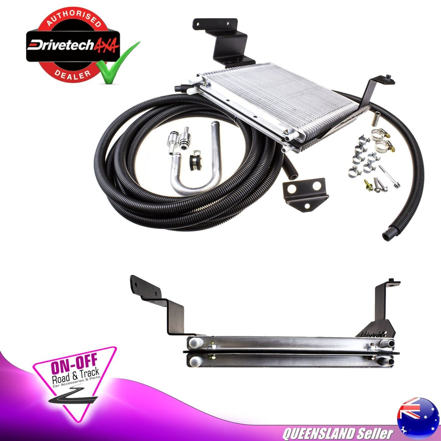 Auxiliary Automatic Transmission Cooler Kit Fits Ford Ranger PX Mazda BT50 6 SP
