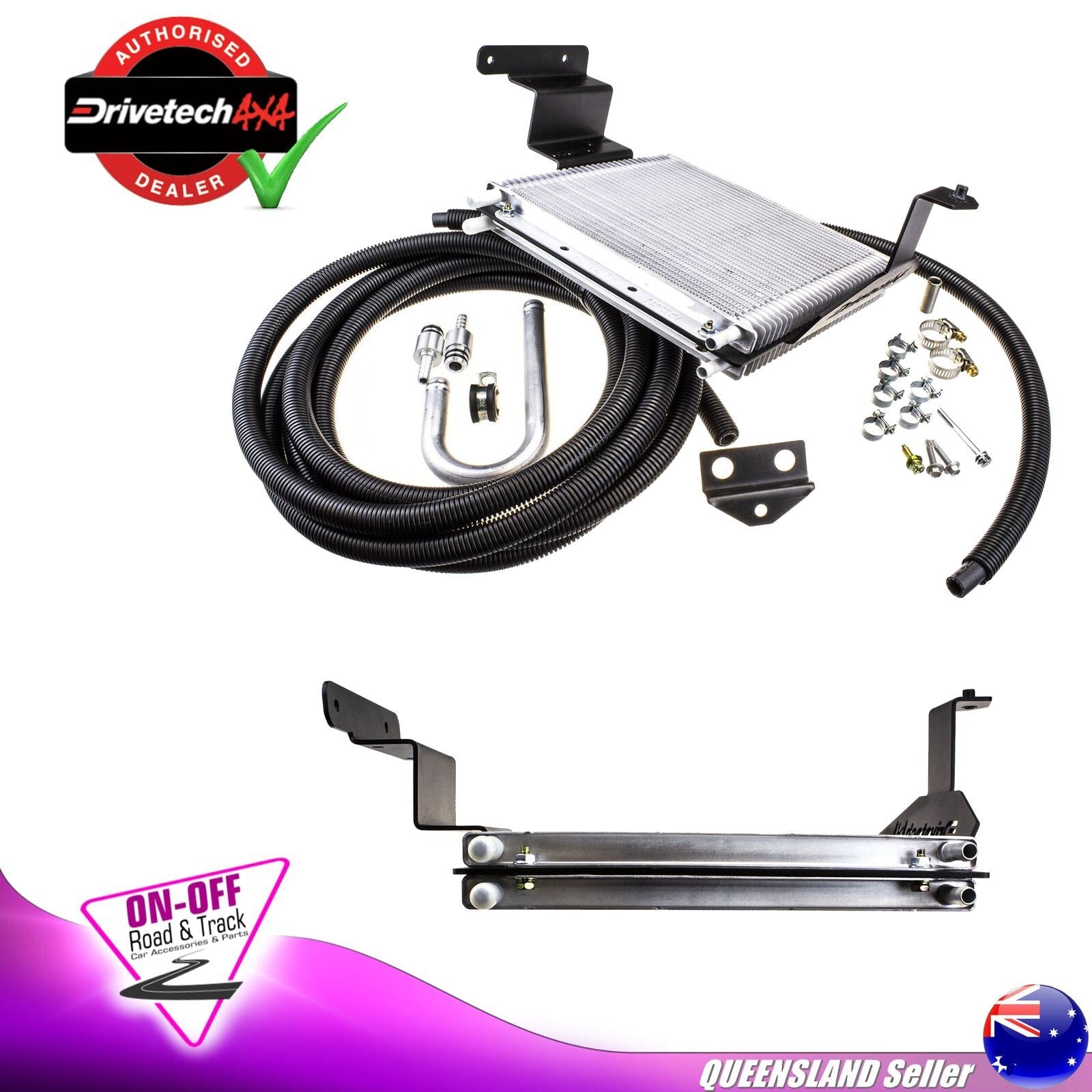 Auxiliary Automatic Transmission Cooler Kit Fits Ford Ranger PX Mazda BT50 6 SP