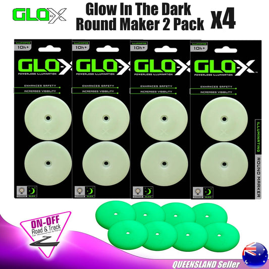 Glo-X Glow in the Dark GX0151G - Round Markers 2 Pack Camping 4x4 Quad Pack