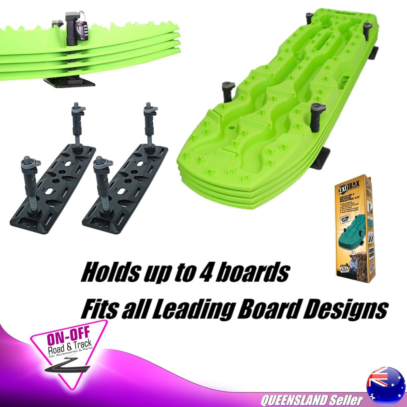 Exitrax ETMOUNT - Recovery Board Mounting Kit Offroad 4X4