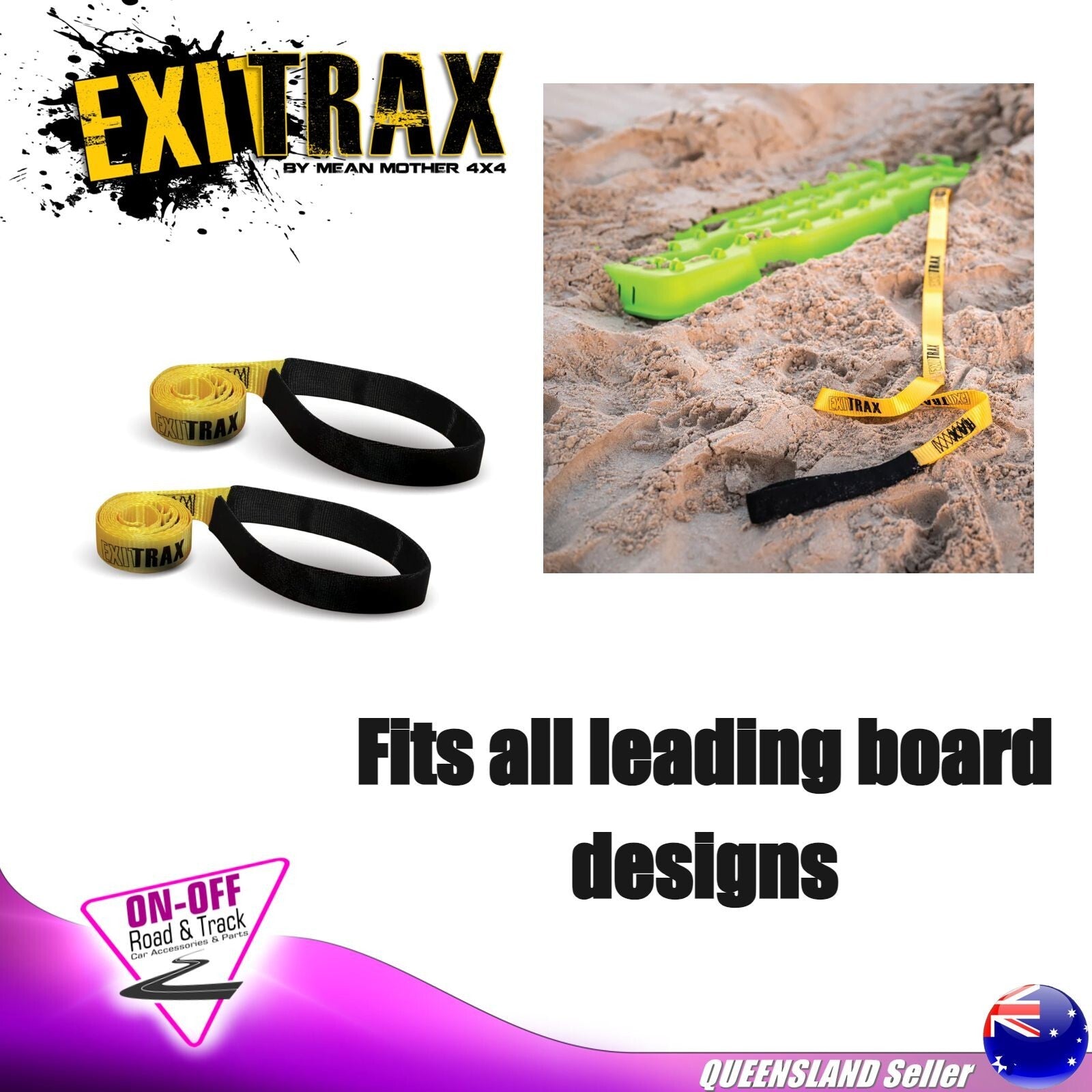 Exitrax ETLEASH - 4WD Recovery Track Leashes Pair