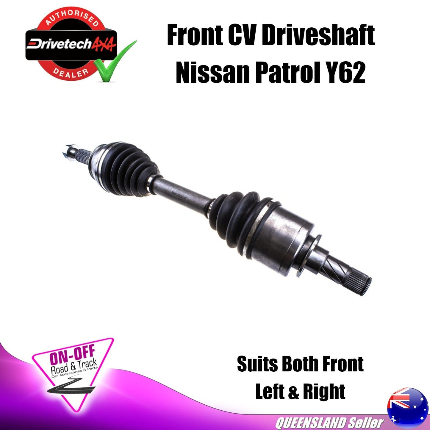 Drivetech 4x4 DTS-518 - CV Driveshaft For Nissan Patrol Y62 - Front