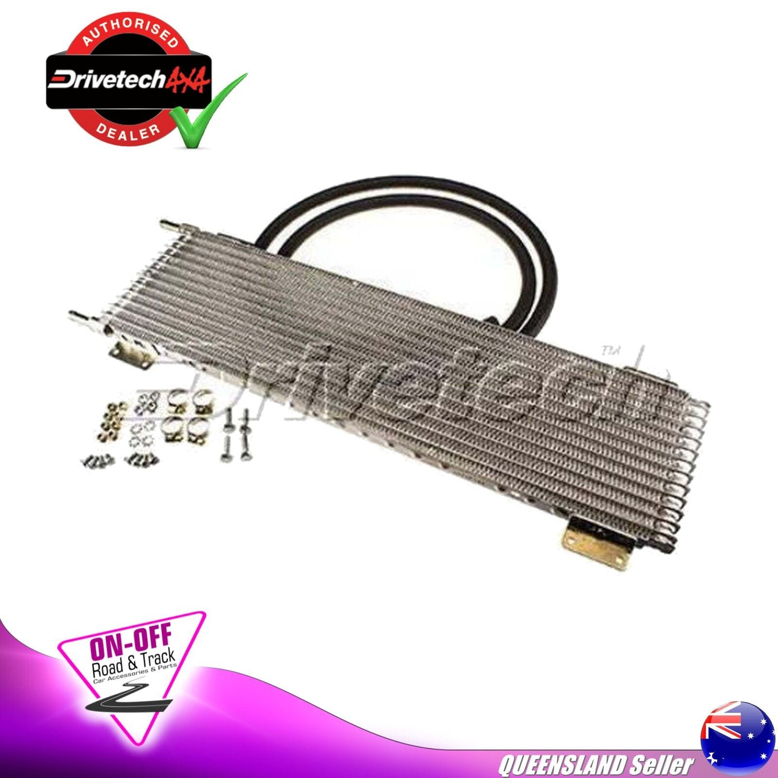Drivetech 0555-361277K Transmission Cooler Kit - Universal 585x152