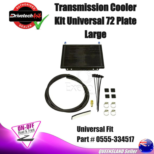 Drivetech Transmission Cooler Kit - 0555-334517 Universal Fit 72 Plate