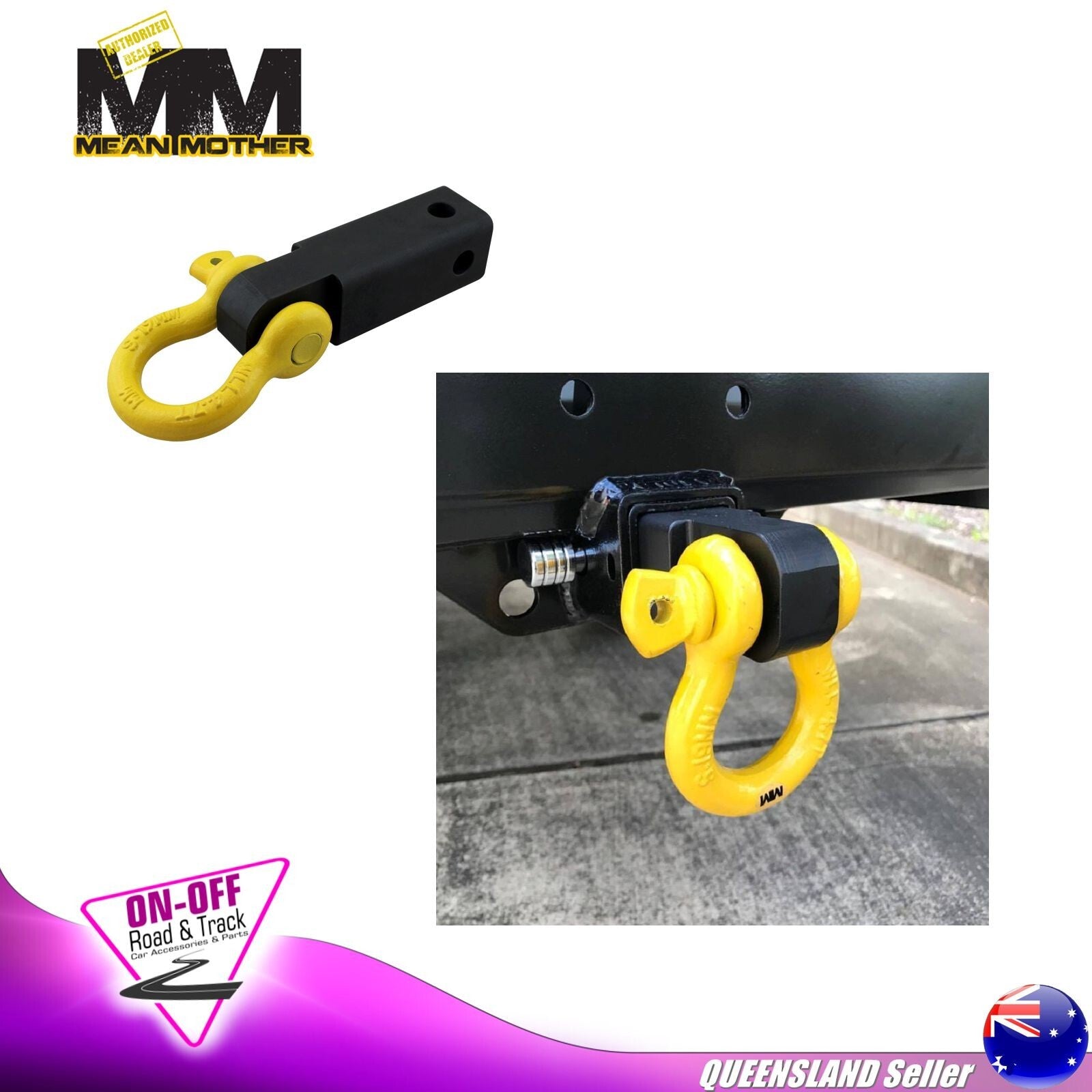 Mean Mother 4WD Recovery Hitch With 4.7T W.L.L Bow Shackle
