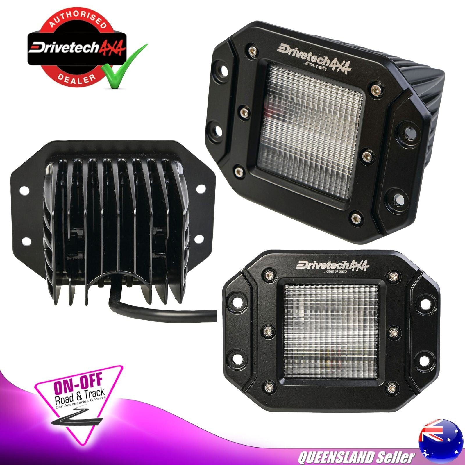 Drivetech 4x4 DT-LEDFMREVFL - 4X4 Flush Mount Reverse Light