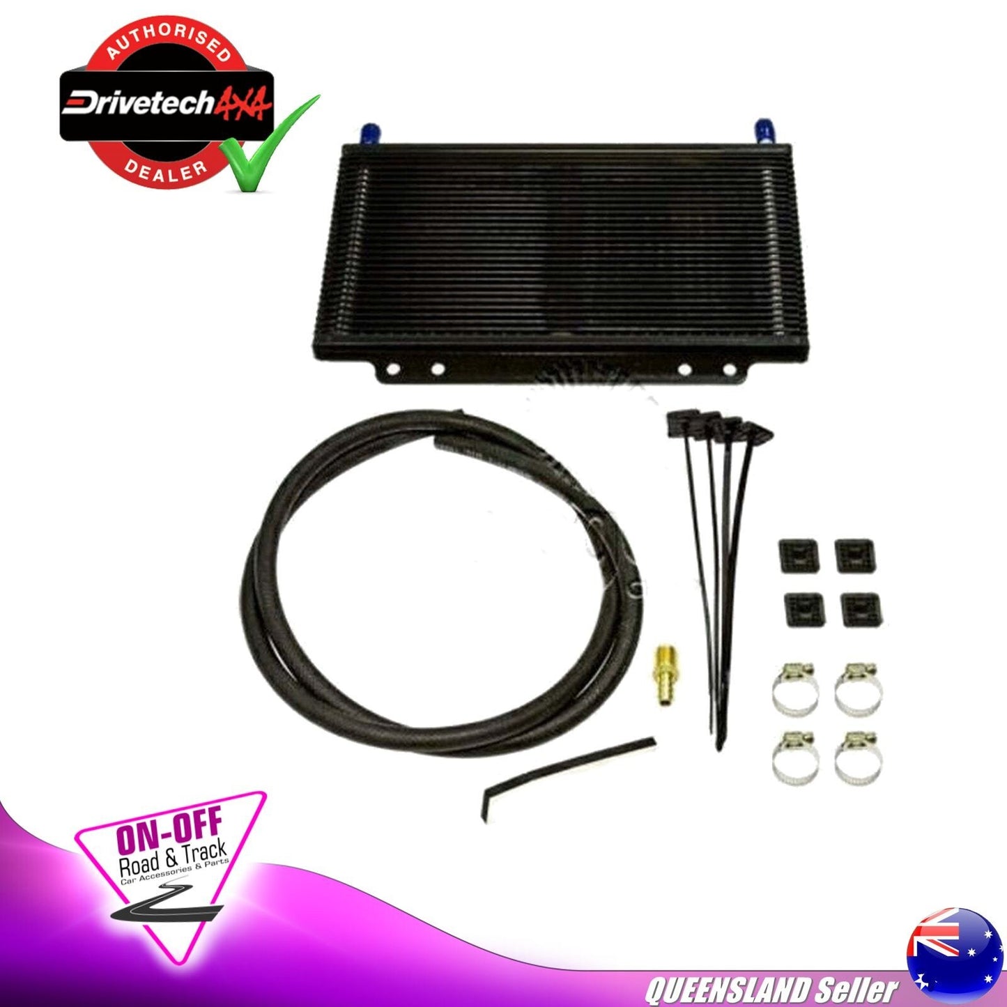 Drivetech 0555-334373 -  Universal Transmission Cooler Kit 27 Plate