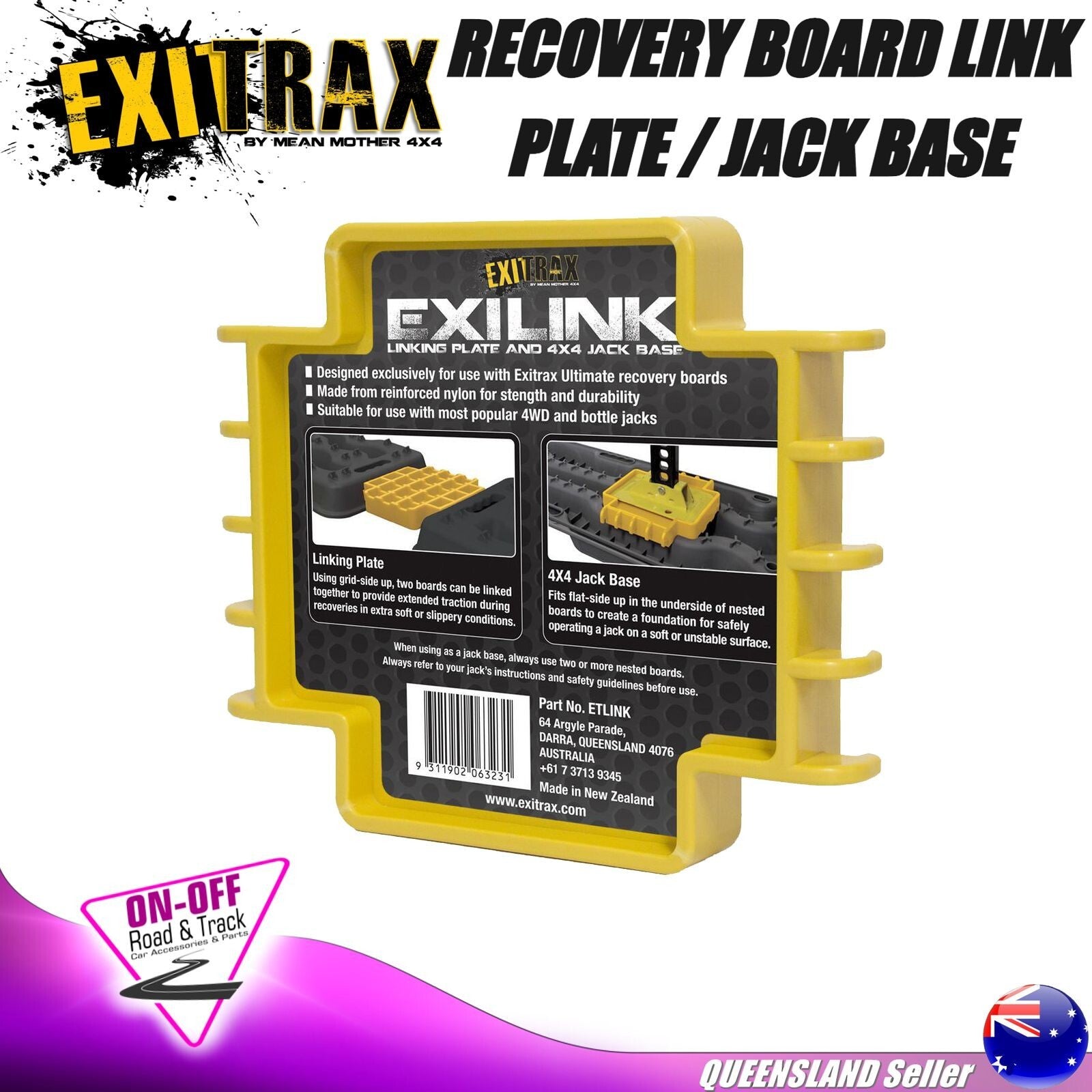 EXITRAX ETLINK - Ultimate ExiLink Linking Plate and 4X4 Jack Base