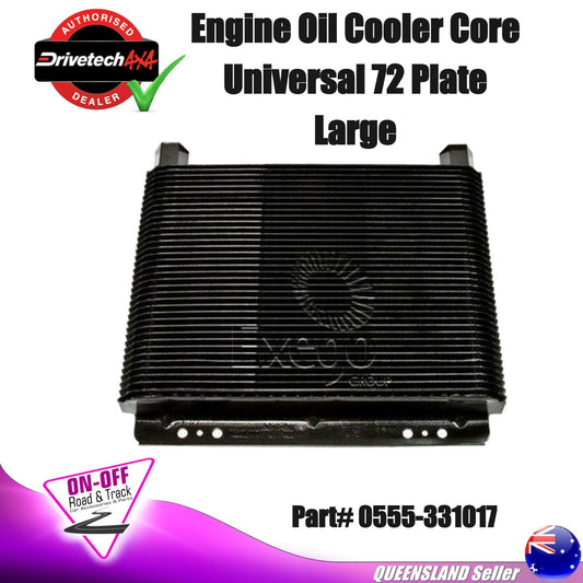 Drivetech 0555-331017 Engine Oil Cooler Core - Universal 72 Plate Large