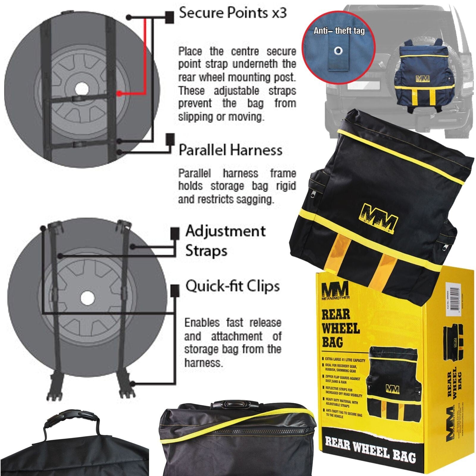 Mean Mother - MMSBG 4WD Universal Rear Storage Bag