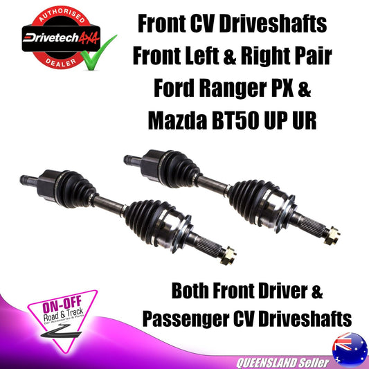 Drivetech 4x4 - CV Driveshaft For Ford Ranger PX Mazda BT50 UP UR Front Pair