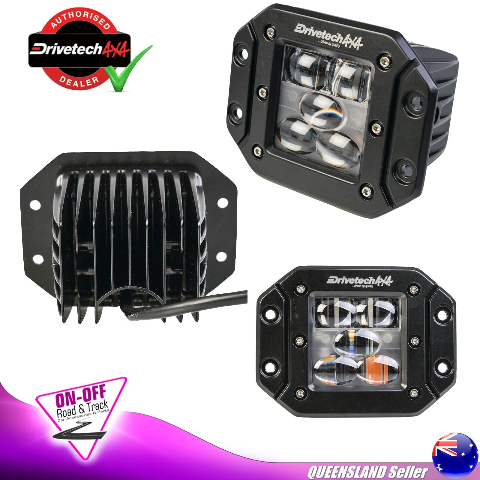 Drivetech 4x4 DT-LEDFMFPI -  4X4 Flush Mount Park/Indicator light