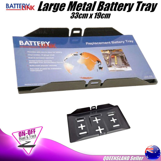 Battery Link BT095 Steel Battery Tray Universal 33cm x 19cm Corrosion Resistant