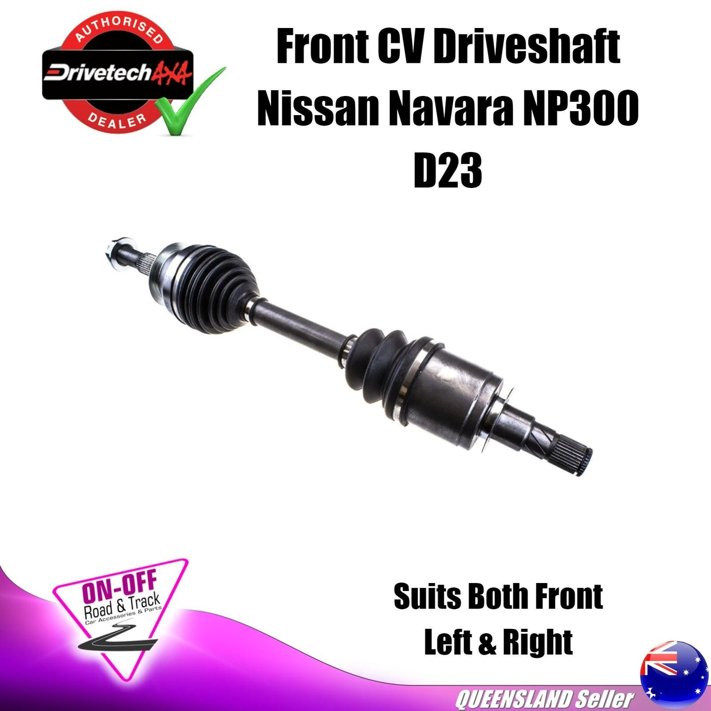 Drivetech 4x4 DTS-516 - CV Driveshaft For Nissan Navara NP300 D23 2015-4/19