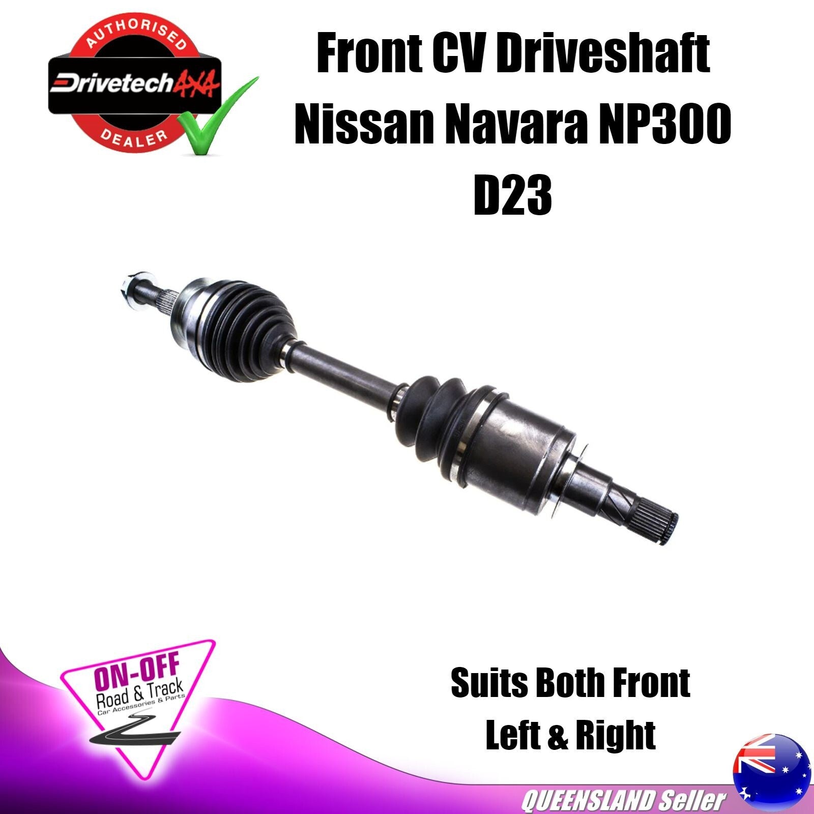 Drivetech 4x4 DTS-516 - CV Driveshaft For Nissan Navara NP300 D23 2015-4/19