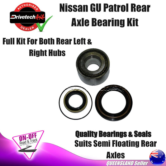 Drivetech 4x4 DT-AK16 - Nissan GU Patrol Full Rear Axle Bearing Kit