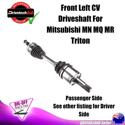 Drivetech 4x4 DTS-553 - CV Driveshaft For Mitsubishi MN MQ MR Triton Front Left