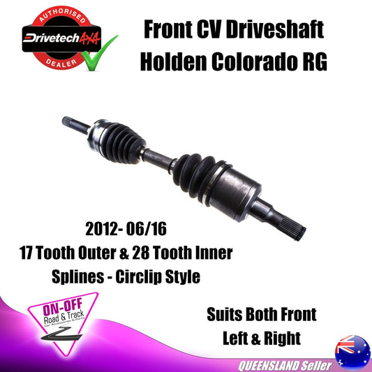 Drivetech 4x4 DTS-517 - CV Driveshaft Holden Colorado RG 2012- 06/16