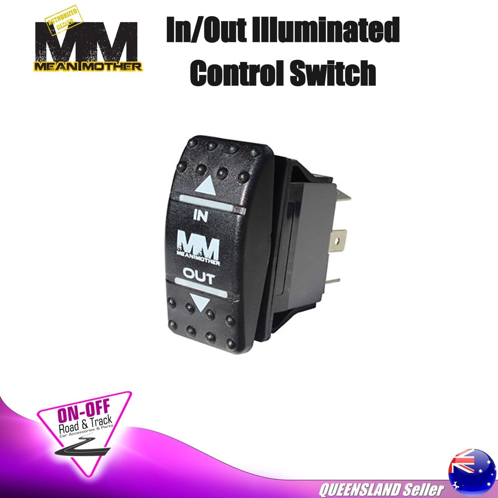 Mean Mother MMSW02 -  12V 25Amp In/Out Illuminated Control Switch Winch