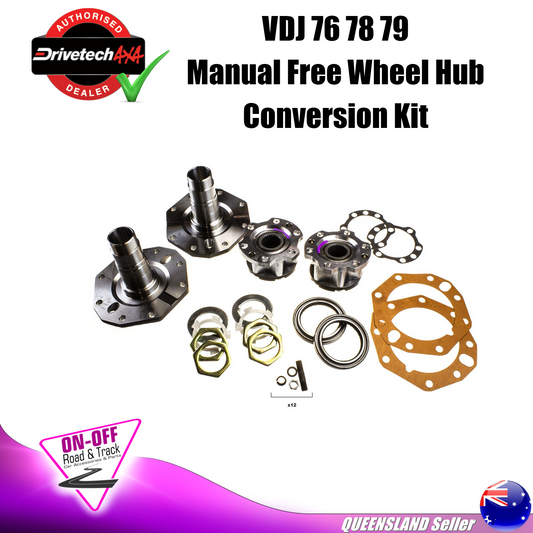 Drivetech 4x4 Manual Free Wheel Hub Conversion Kit For VDJ 76 78 79 Series