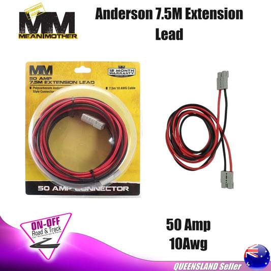 Mean Mother MMAPL75 - 50 AMP Anderson 7.5M Extension Lead 10Awg