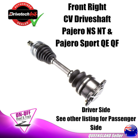 Drivetech 4x4 DTS-554 - CV Driveshaft For Pajero NS NT Pajero Sport QEQF - Front