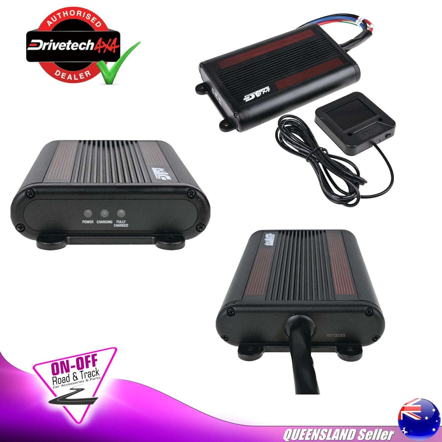 DRIVETECH 4X4 DC-DC Battery Charger 30A With MPPT Solar Input Lithium Compatible