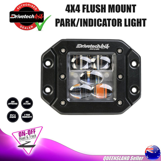 Drivetech 4x4 DT-LEDFMFPI -  4X4 Flush Mount Park/Indicator light