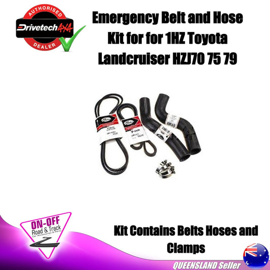 Drivetech 4x4 Emergency Belt and Hose Kit for 1HZ Toyota Landcruiser HZJ70 75 79