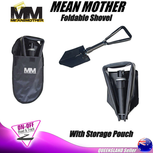 Mean Mother MMFS - Steel Foldable Shovel with Storage Bag