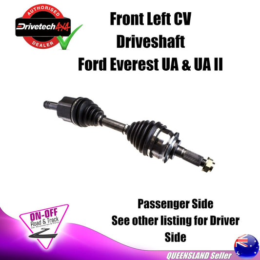 Drivetech 4x4 DTS-557 - CV Driveshaft For Ford Everest UA & UA II Front Left