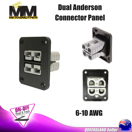 Mean Mother MMAPP02 - Flush Mount Dual 50 AMP Anderson Connector Panel