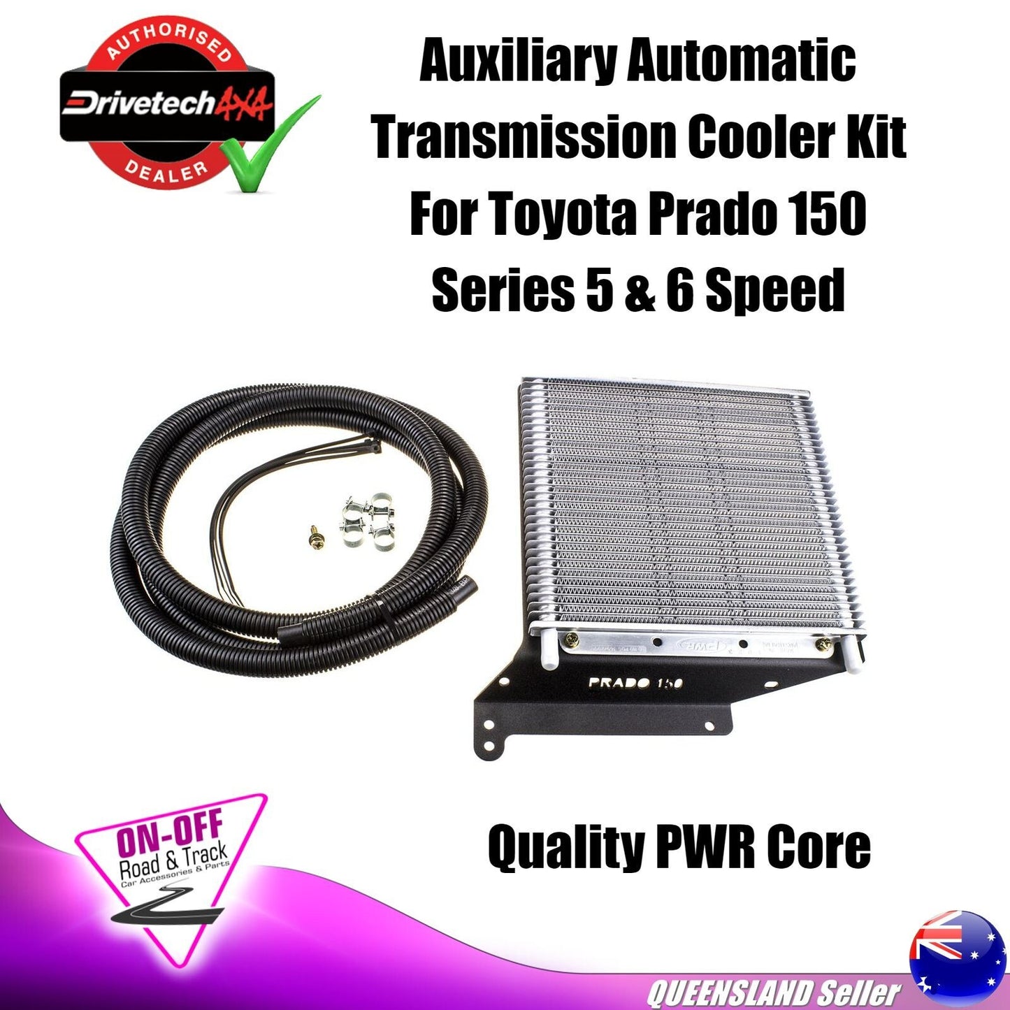 Auxiliary Automatic Transmission Cooler Kit For Toyota Prado 150 Series 5 & 6 SP