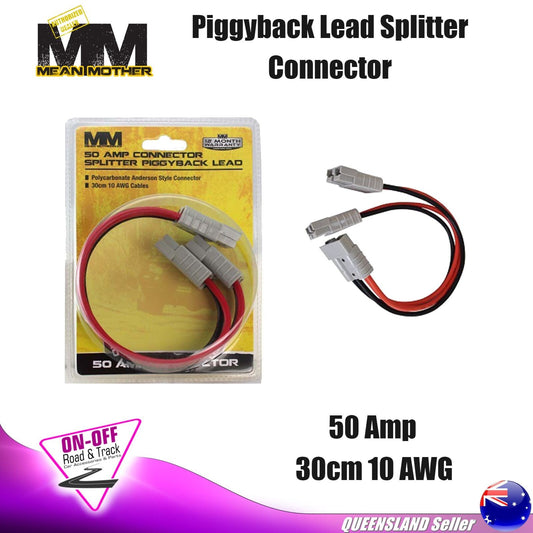 Mean Mother MMAPC1 - 50 AMP Connector Splitter Piggyback Lead 30cm 10AWG
