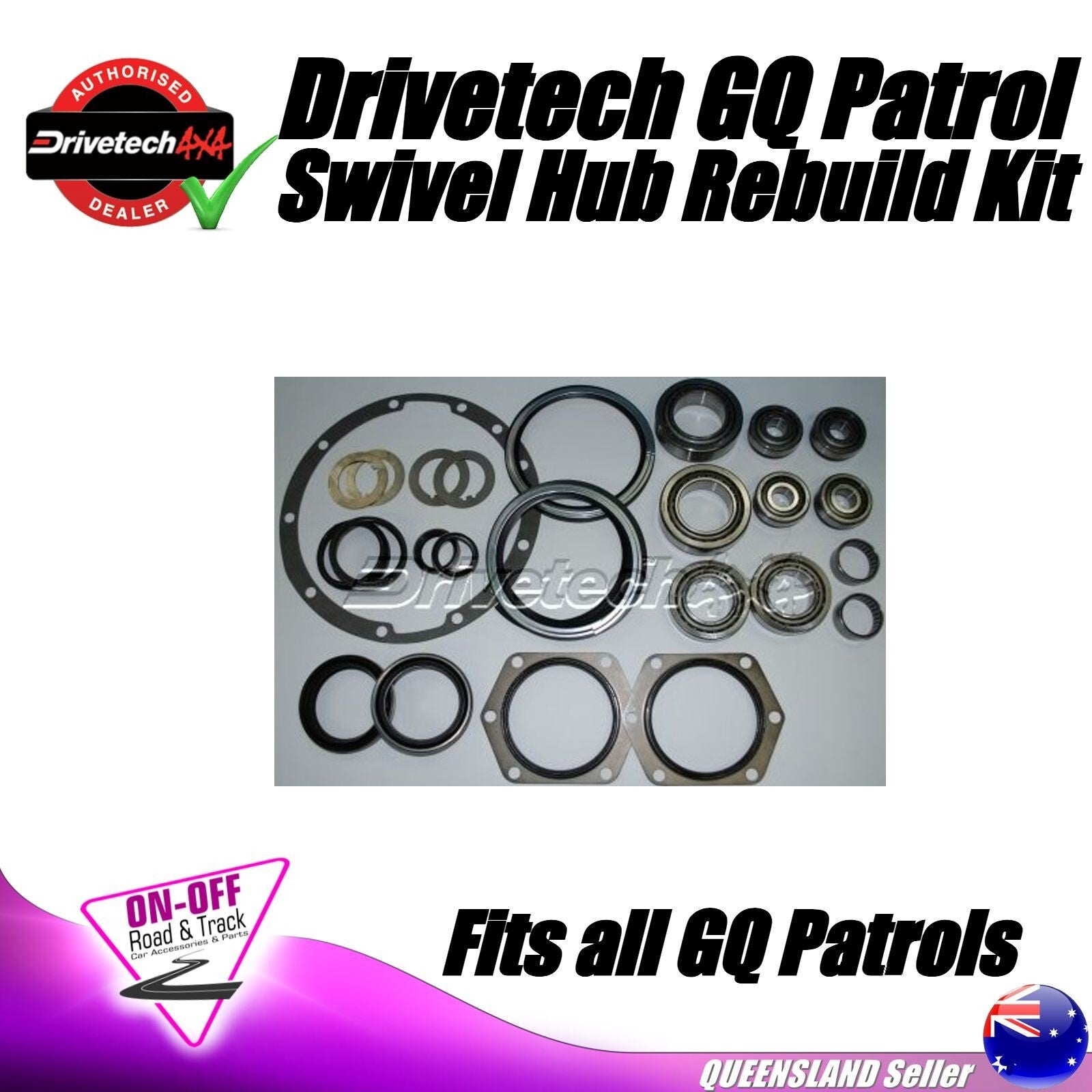 Drivetech 4x4 - DT-AXKIT5 GQ Patrol/Maverick Y60 4x4 Swivel Housing Rebuild kit